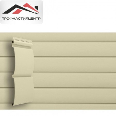 Сайдинг виниловый Блок-хаус Grand Line Standart слоновая кость